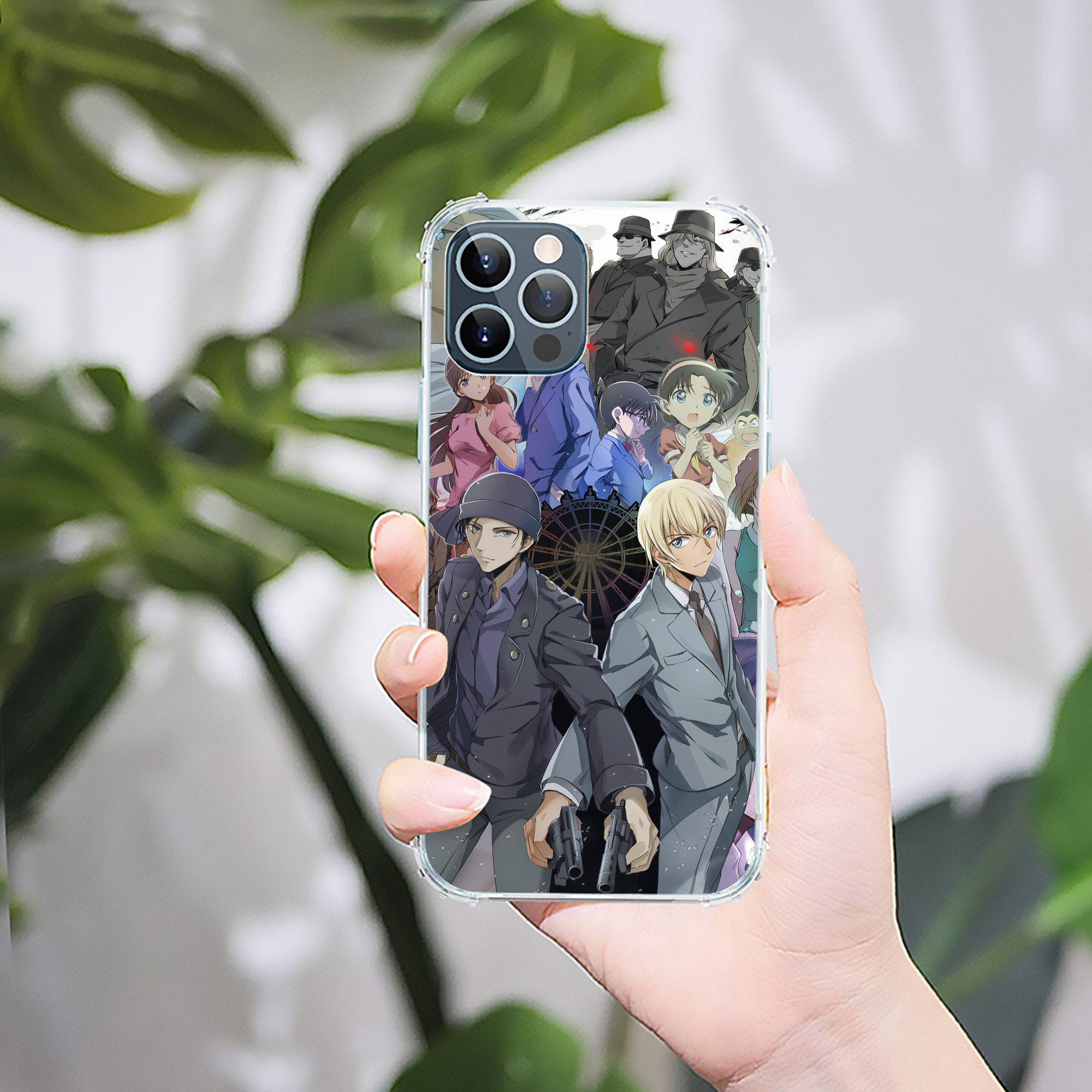 （画像用） 名探偵コナン Detective Conan 【iPhone 12シリーズ対応】透明スマホケース（クリアソフトケース）